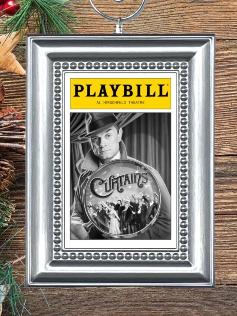 Curtains Broadway Musical Playbill Christmas‎ Tree Ornament